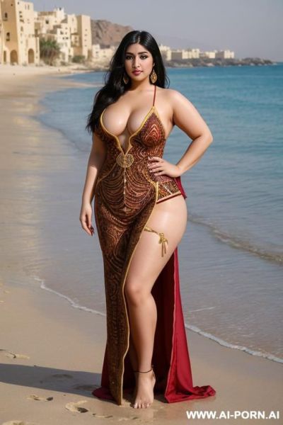 Pretty face chubby naked big ass wide hips full body view oiled - ai-porn.ai on pornintellect.com