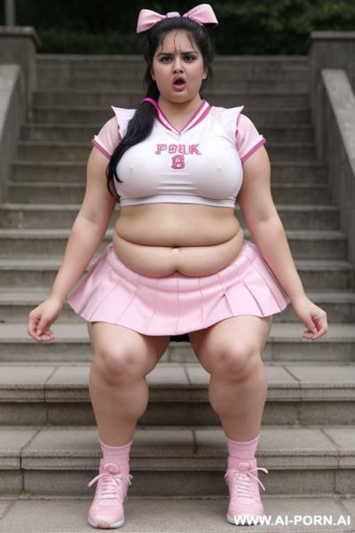 Sexy body shot in a open and wet bridal, sitting on stone steps, open legs, no pantie show pussy - ai-porn.ai on pornintellect.com