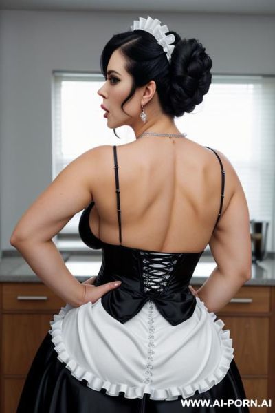 Ice queen, shoulders, big breasts, fat ass, milf.nerrow waist - ai-porn.ai on pornintellect.com