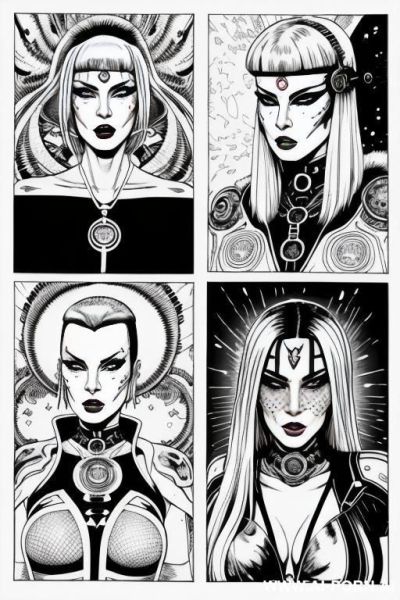 ((((image comic-drawing cartoon style)))) by giger. ((anal missionary)), (((3 sci-fi atompunk men and 3 sci-fi lesbian woman fucking))), ((laying on the blanket)), ((broad chin)), (pretty face), by - ai-porn.ai on pornintellect.com