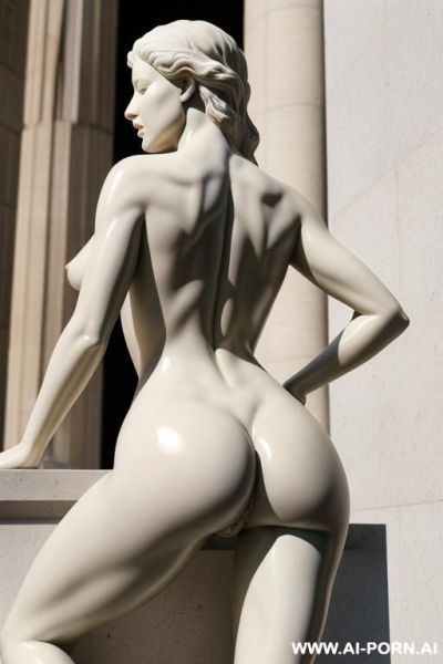 Make the sexiest purely nude statue ever full body front and back profile pussy dripping. ass cheeks spread. spread cheeks. marble statue. hyper realistic. - ai-porn.ai on pornintellect.com