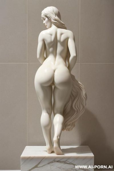 Make the sexiest purely nude statue ever full body front and back profile pussy dripping. ass cheeks spread. spread cheeks. marble statue. - ai-porn.ai on pornintellect.com
