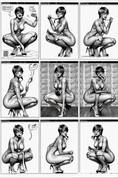 ((((image comic-drawing cartoon style)))) ((((image comic-drawing cartoon style)))) completely naked - ai-porn.ai on pornintellect.com