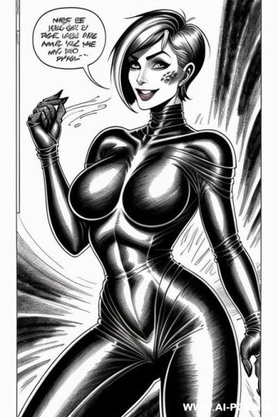 ((((image comic-drawing cartoon style)))) by giger. by giger, atompunk, ((broad chin)), (pretty face),, by giger. in the giger style.((((image comic-drawing cartoon style)))) completely naked - ai-porn.ai on pornintellect.com