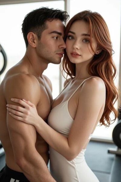 Sexy redhead has sexual intercourse with her personal trainer - pornpics.com on pornintellect.com