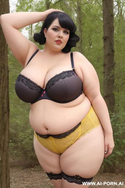 Perfect bbw old sexy miss gilf,, legs spread open,, seductive teasing stare, very dominant serious bbw curvy every old old solo female, sexy full body gray hair. dancing in the forest. old ladies in sexy short shorts. - ai-porn.ai on pornintellect.com