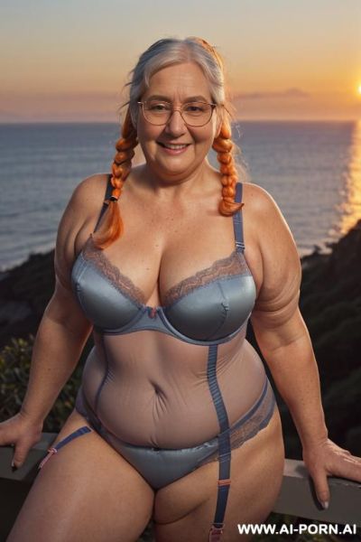 Old old sexy fat assed women party, ((bbw), look at camera, sexy busty fat fit old ladies. long hair, erotic pose, saggy boobs, fullbody portrait - ai-porn.ai on pornintellect.com